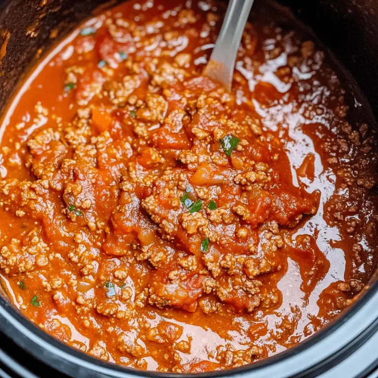 Slow Cooker Spaghetti Sauce Snack On Meat
