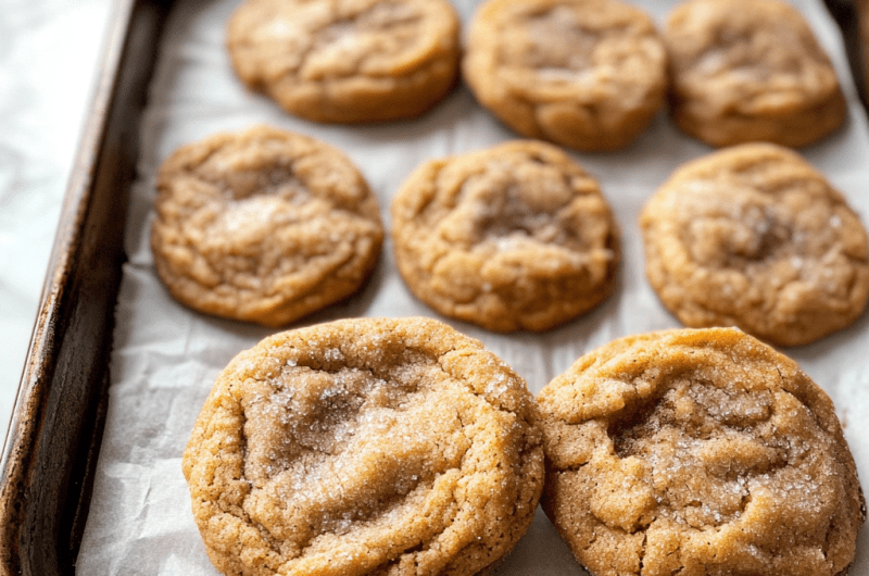 Chewy Pumpkin Snickerdoodle Cookies