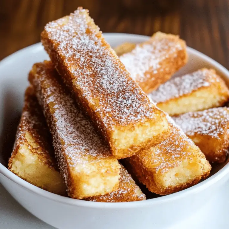 Homemade French Toast Sticks Snack On Meat