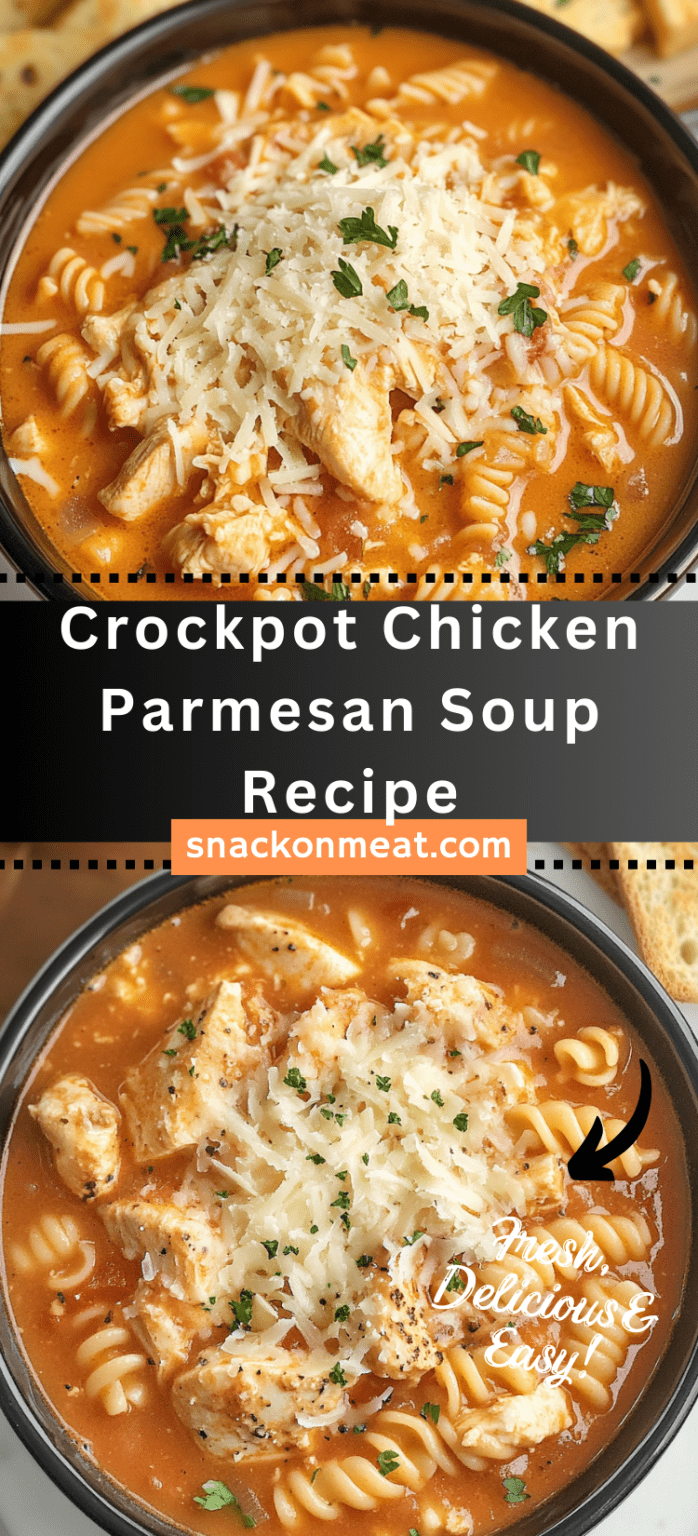 Crockpot Chicken Parmesan Soup Recipe Snack On Meat