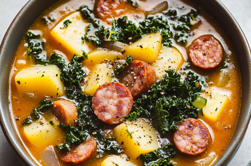 Sausage, Potato, and Kale Soup