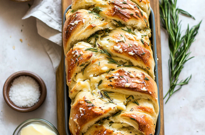 Rosemary Garlic Pull Apart Bread