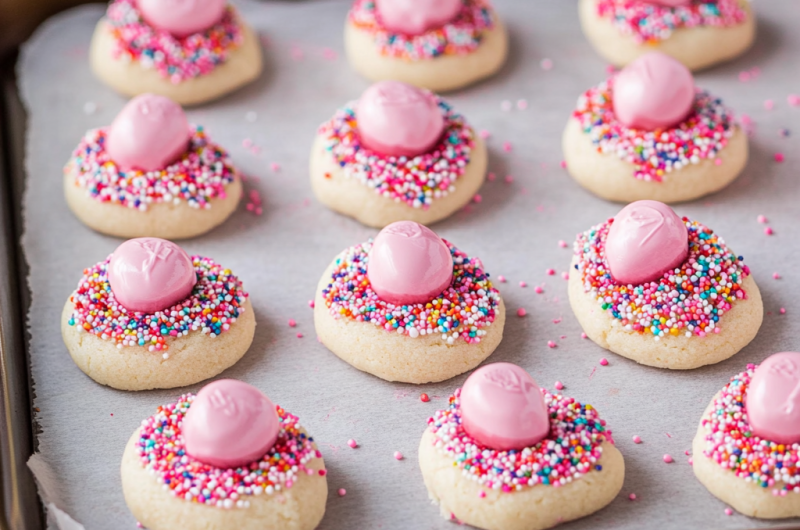 Strawberry Kiss Cookies