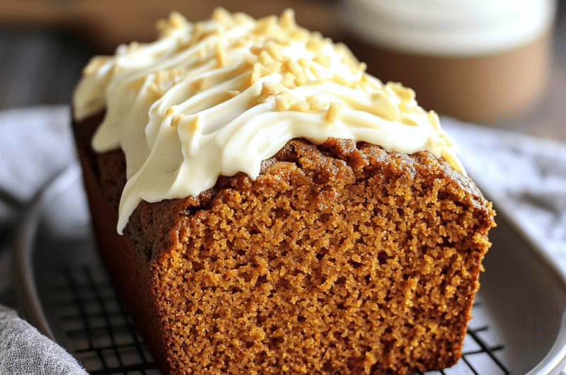 3-ingredient pumpkin bread recipe with spice cake mix