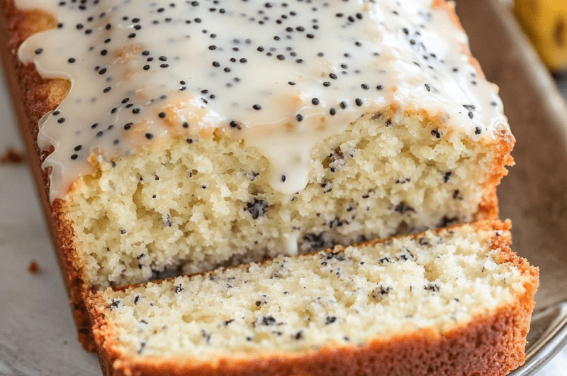 Almond Poppyseed Loaf Cake