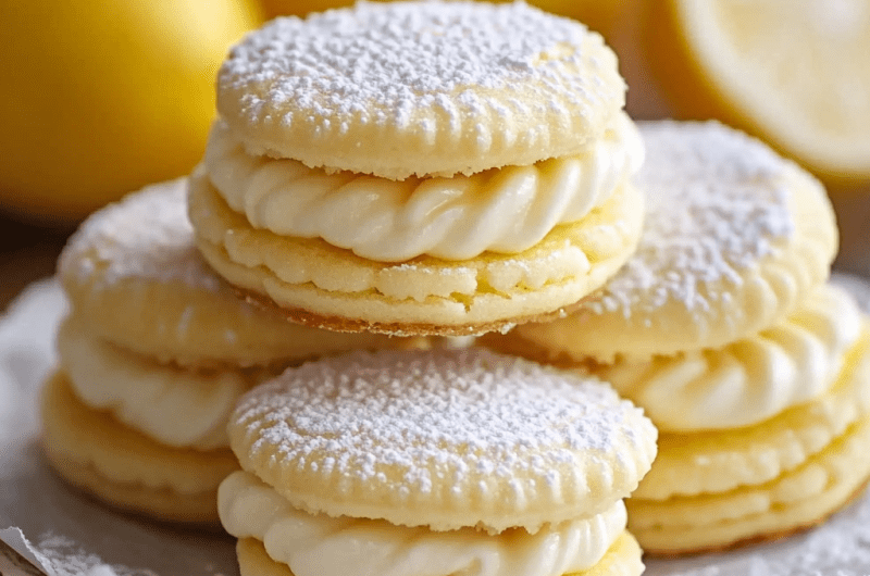 Lemon Cookies with Lemon Cream