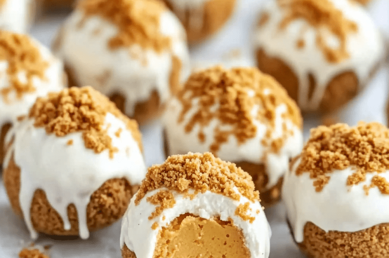 No Bake Pumpkin Cheesecake Balls