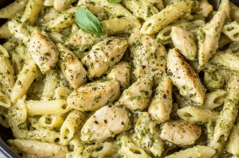 Creamy Chicken Pesto Pasta