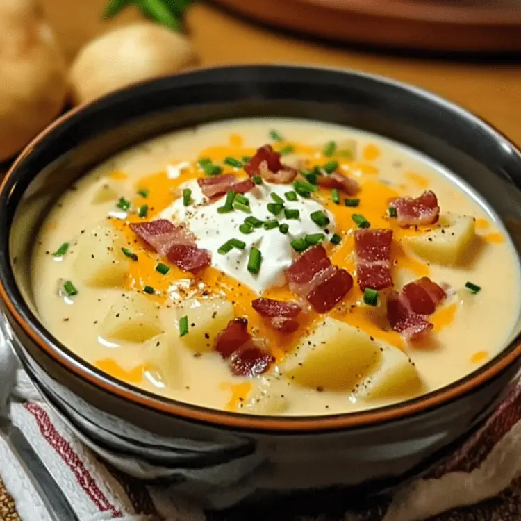 Loaded Baked Potato Soup - Snack On Meat