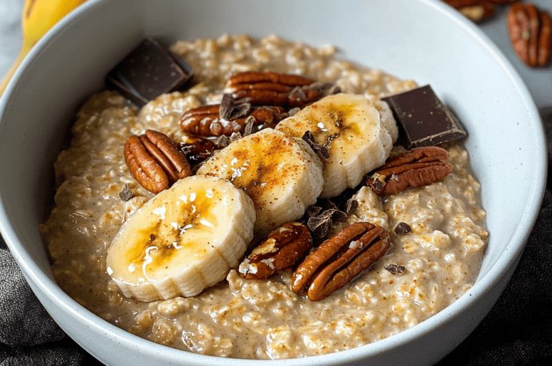 Caramelized Banana Porridge Recipe 🍌✨