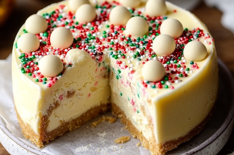 Sugar Cookie Cheesecake: A Festive Holiday Delight!