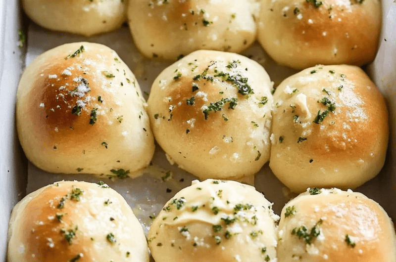 Soft and Fluffy Garlic Bread Rolls