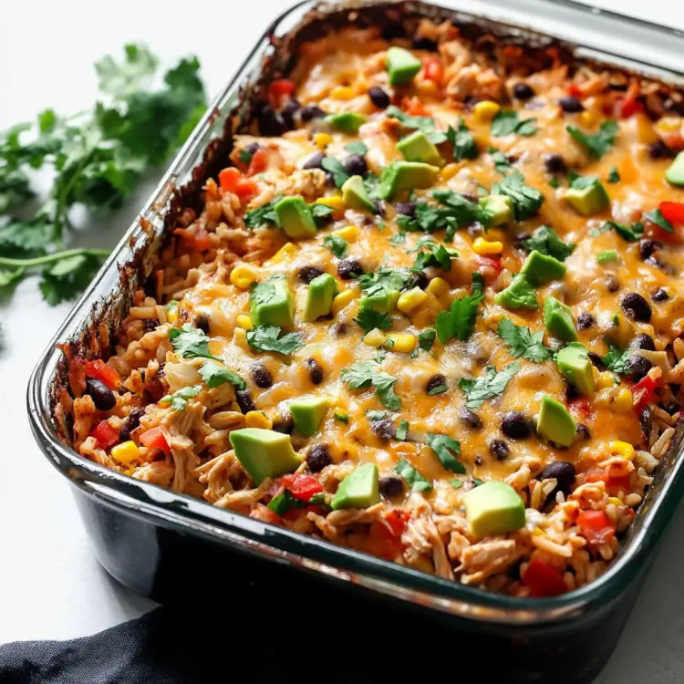 Easy Chicken Burrito Casserole Snack On Meat