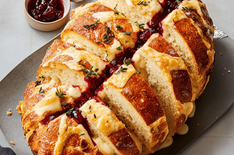 Cranberry Brie Pull-Apart Bread