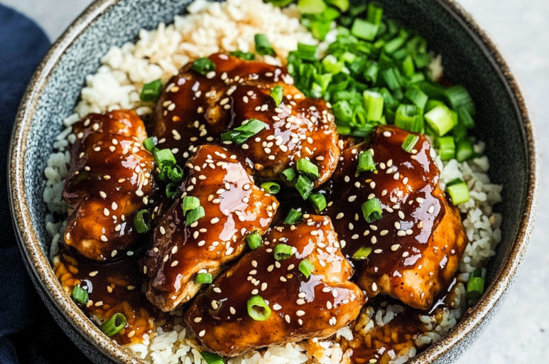 Healthy Slow Cooker Honey Garlic Chicken