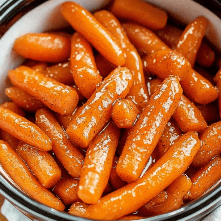 Slow Cooker Maple and Brown Sugar Glazed Carrots - Snack On Meat