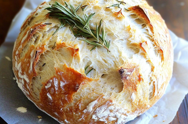 Rosemary & Roasted Garlic Artisan Bread